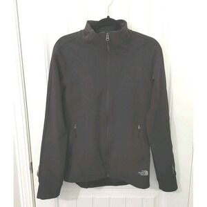 The North Face Jacket Women Black Windwall Tech Soft Shell Full Zip Outdoor Sz S